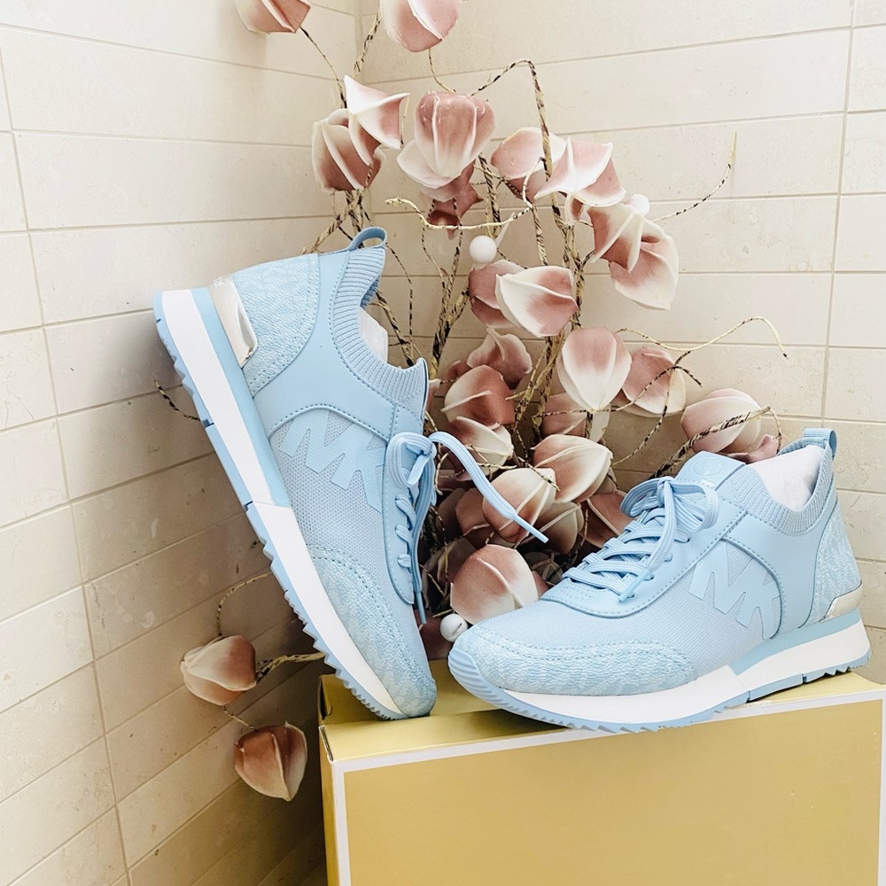 Michael Kors Jenkins Pale Ocean Sneaker. New. Box damaged. Never worn. Sold out.